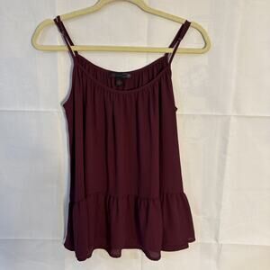 J.W. Steven's Maroon Spaghetti Tank Top Size M